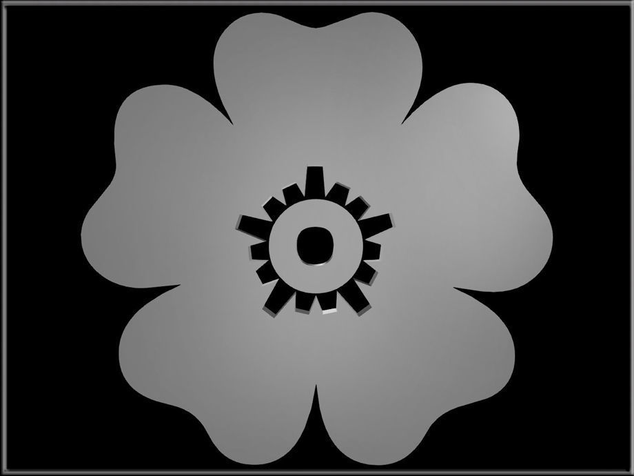 Flower 05 Low-poly 3D model_1