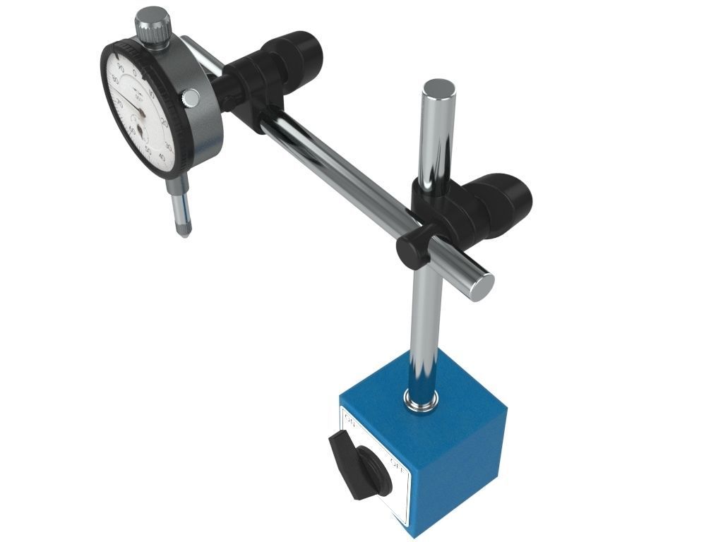 Dial Indicator With Magnetic Base 3D model_9