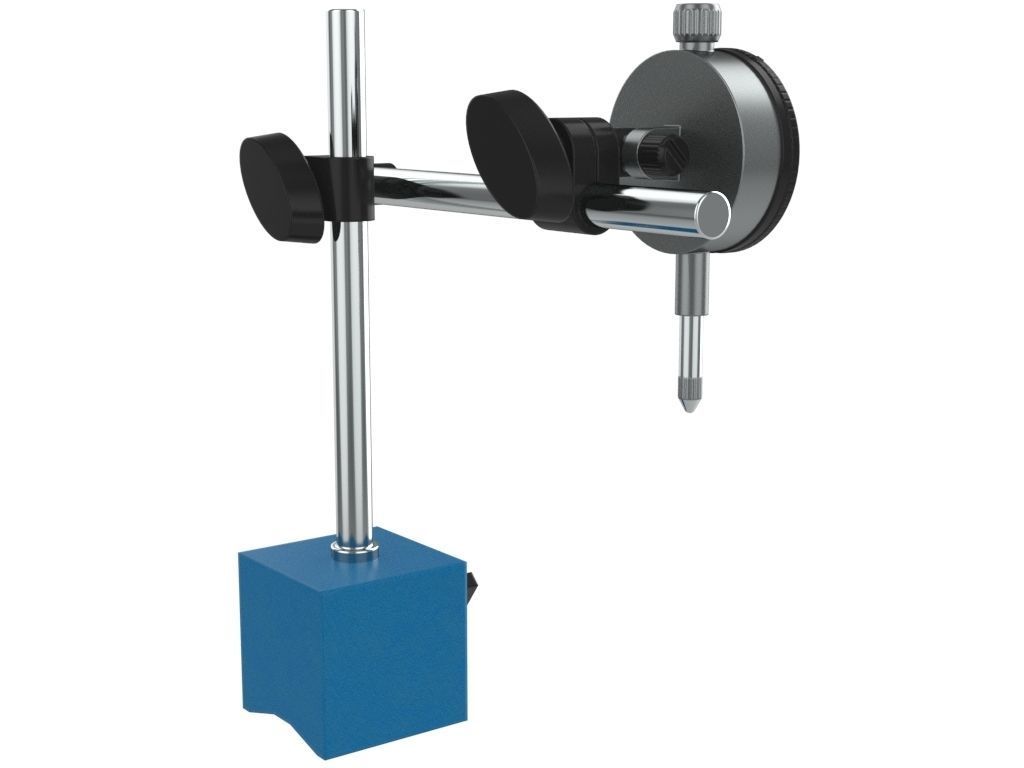 Dial Indicator With Magnetic Base 3D model_5