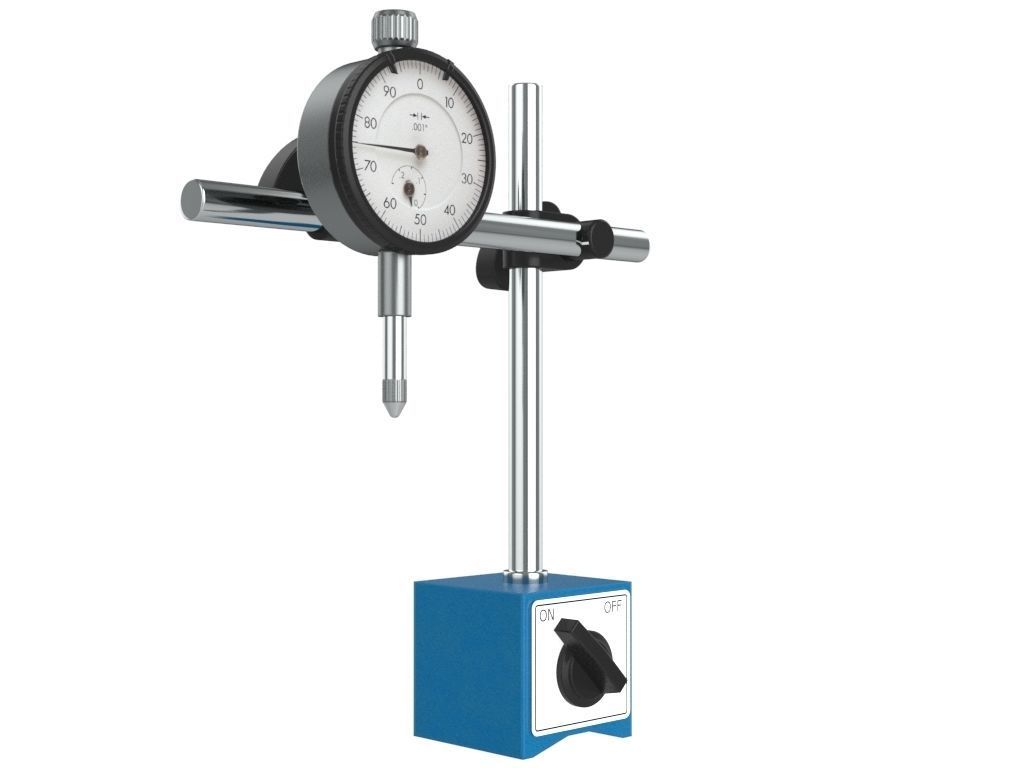 Dial Indicator With Magnetic Base 3D model_7