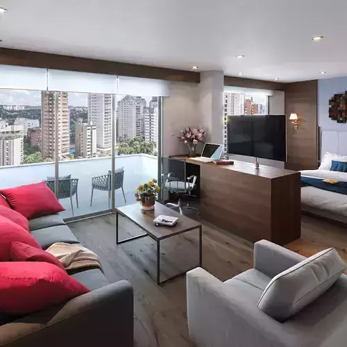 Loft Interior Scene Complete