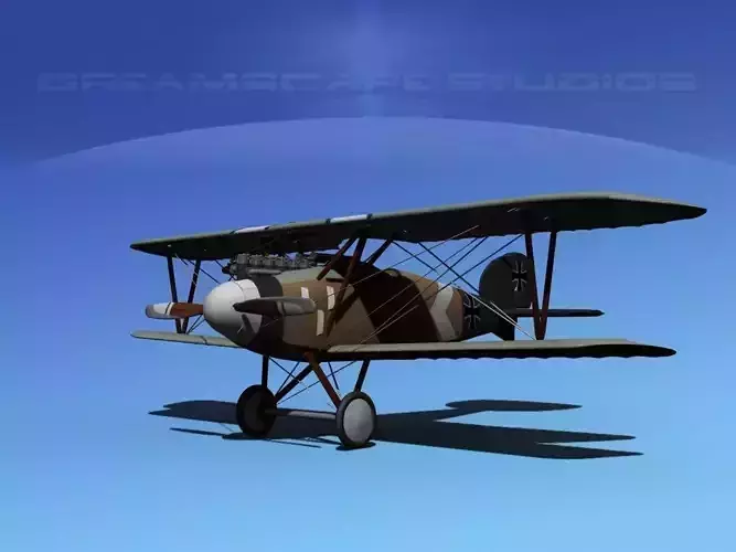 Albatross DIII Fighter 3D model