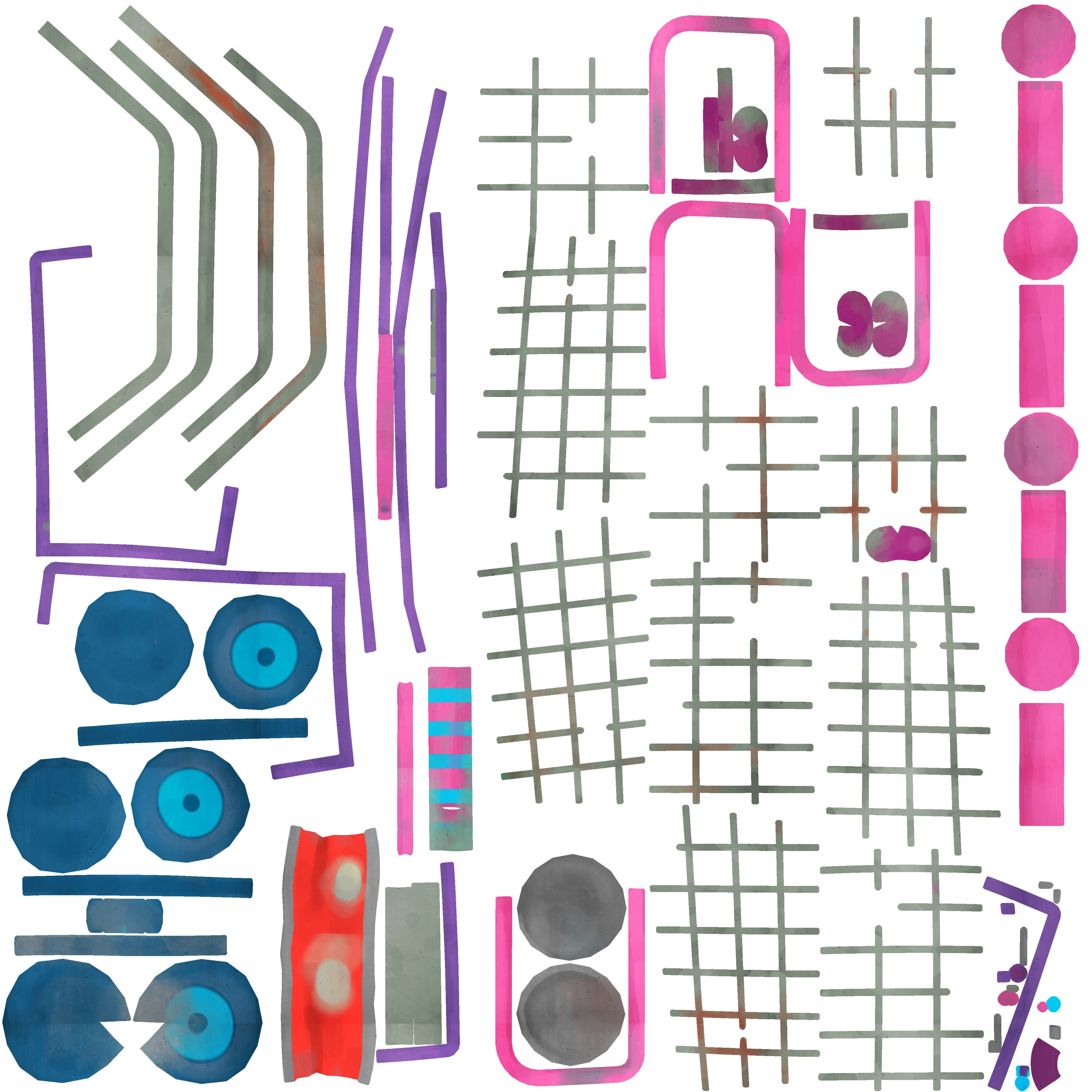 Supermarket cart 3D model_4