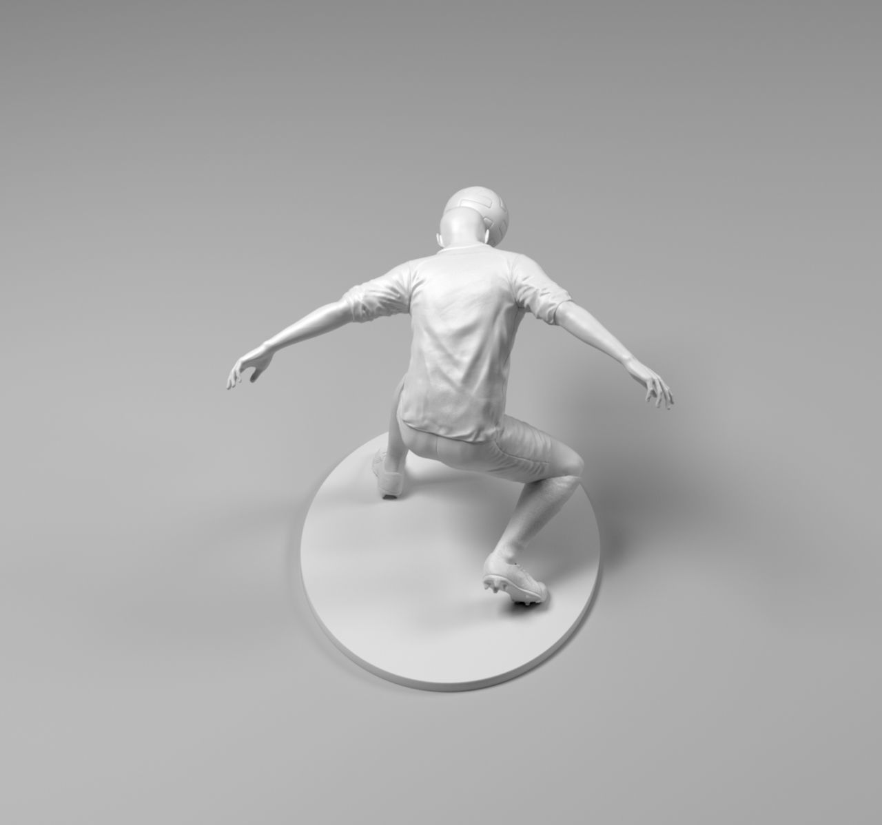 Footballer 03 Headstrike 01 Stl 3D print model_20
