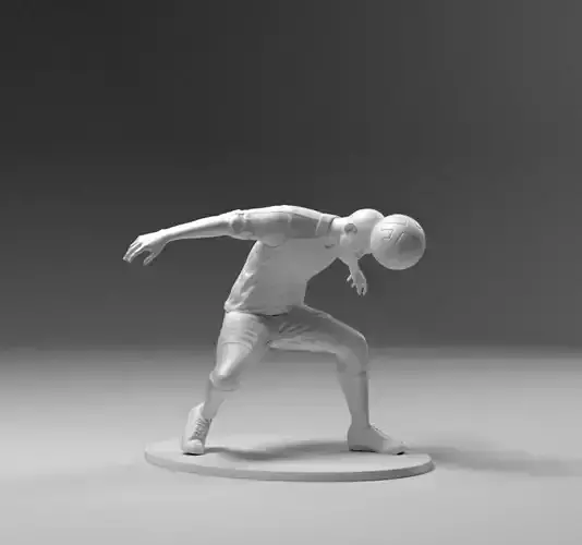 Footballer 03 Headstrike 01 Stl