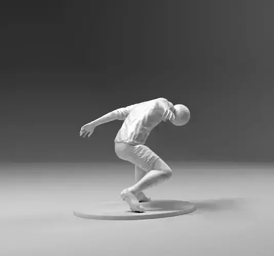 Footballer 03 Headstrike 01 Stl