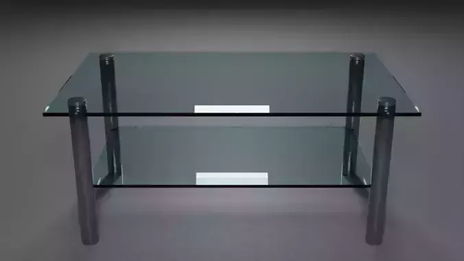 Glass coffee table