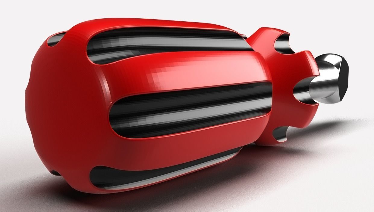 Scrrewdriver ballpoint pen 3D print model_1