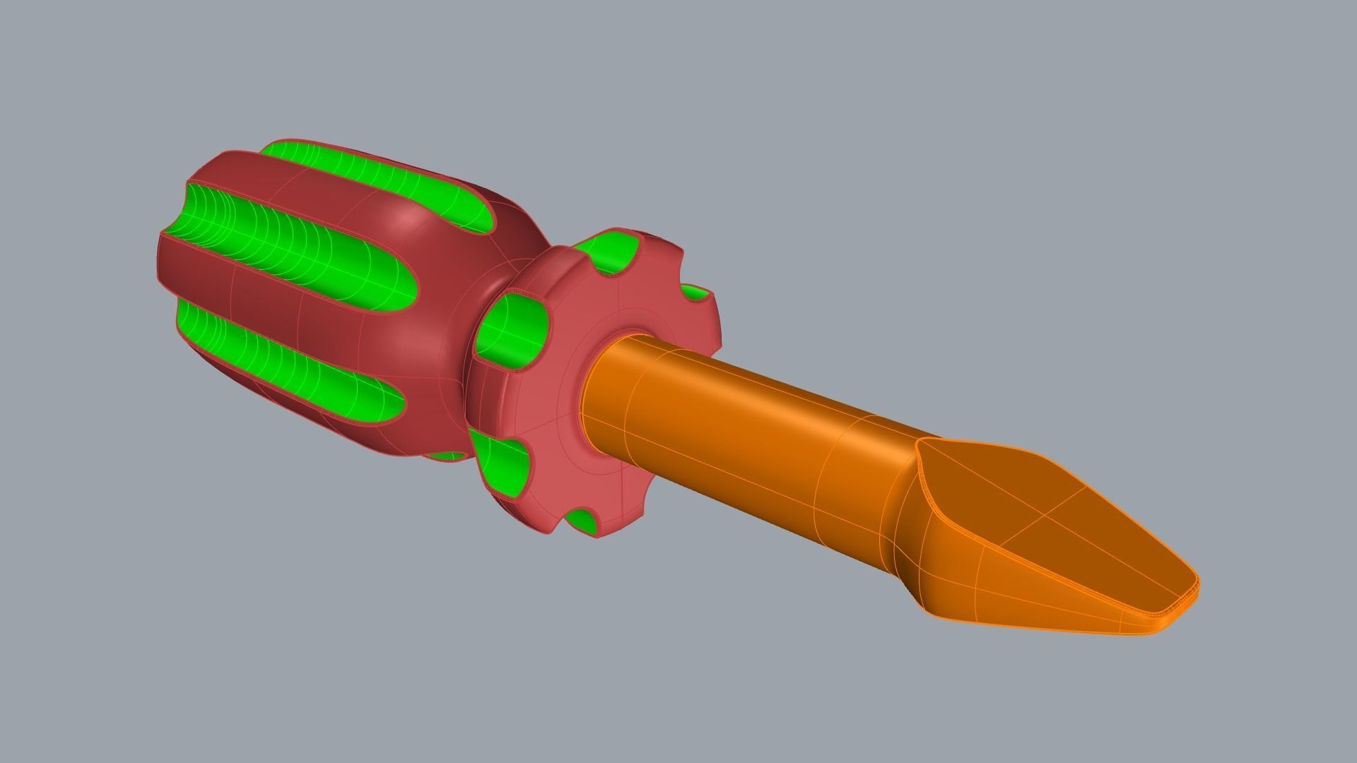 Scrrewdriver ballpoint pen 3D print model_5