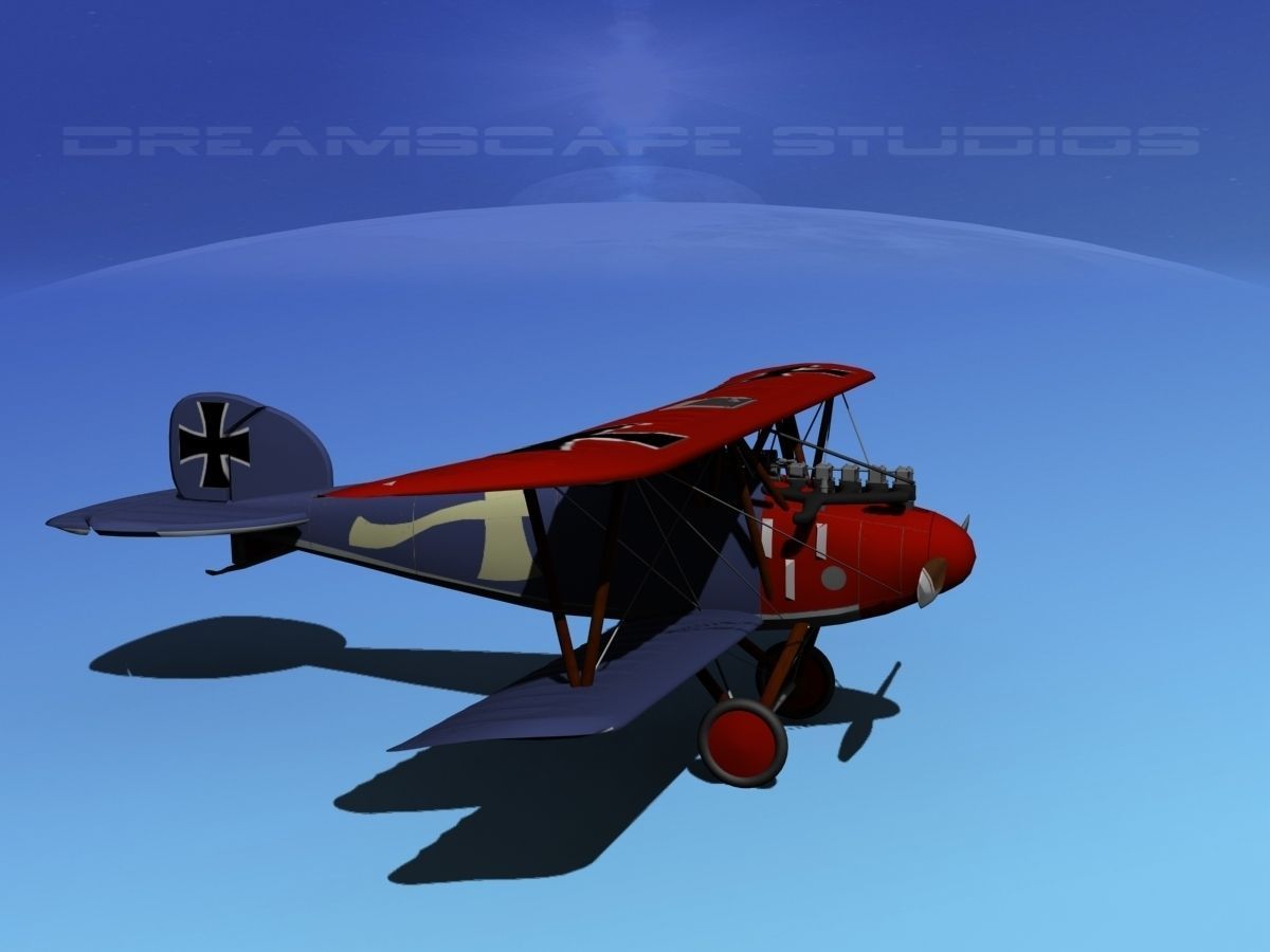 Albatross DIII Fighter 3D model_3