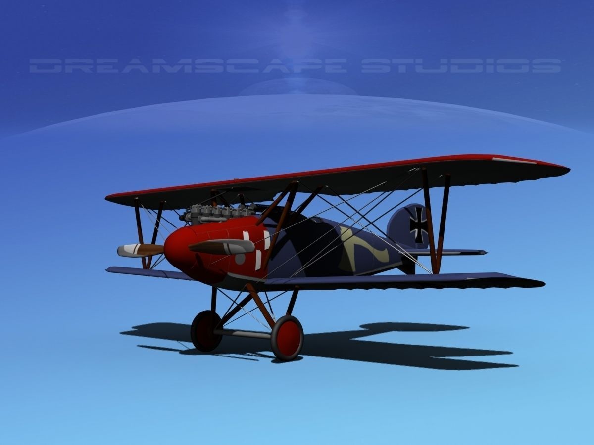 Albatross DIII Fighter 3D model_1