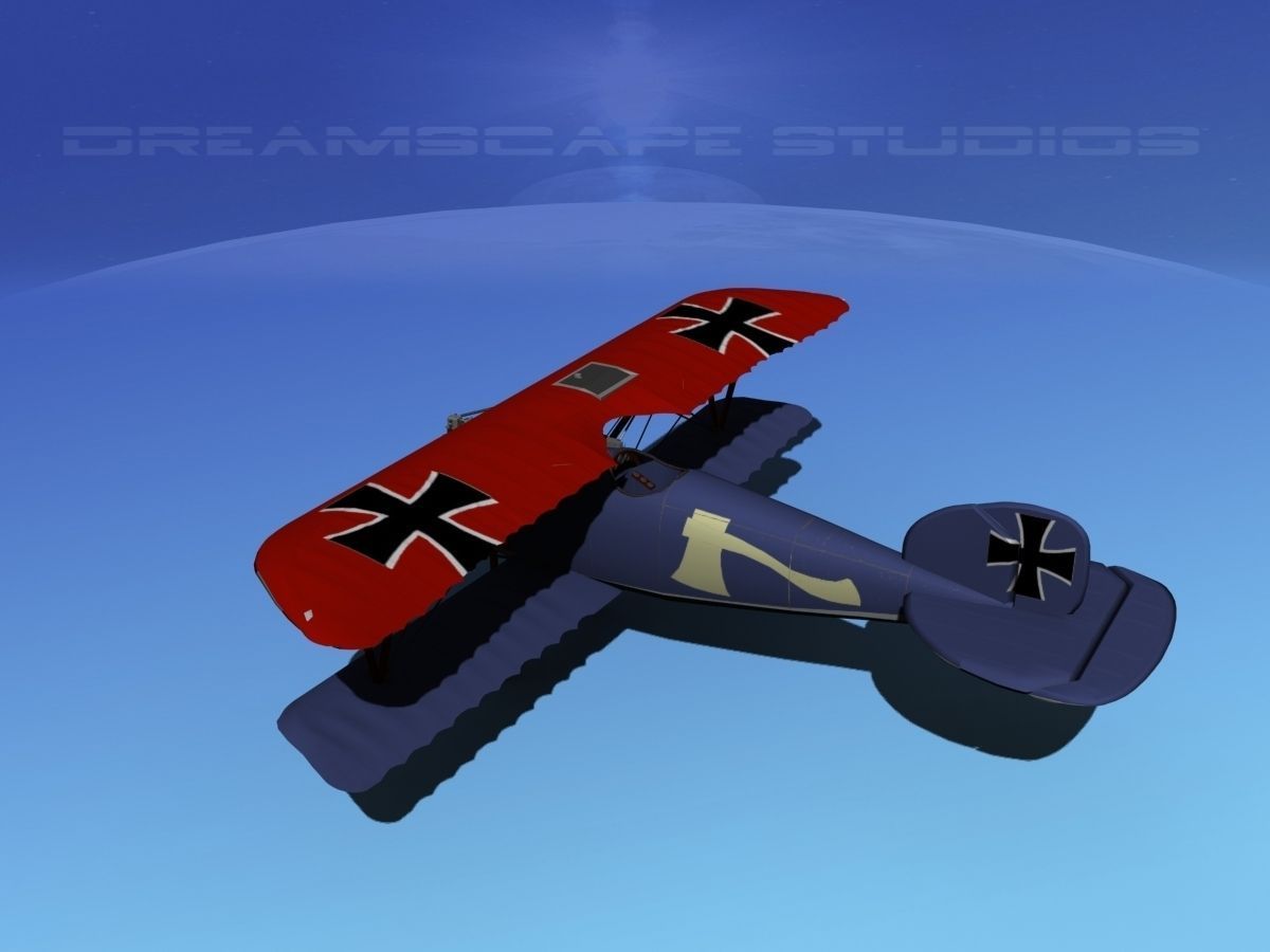 Albatross DIII Fighter 3D model_8