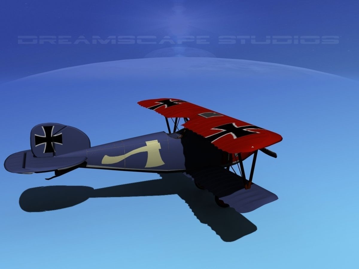 Albatross DIII Fighter 3D model_4