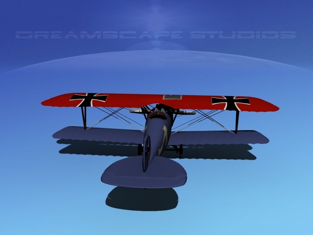 Albatross DIII Fighter 3D model_6