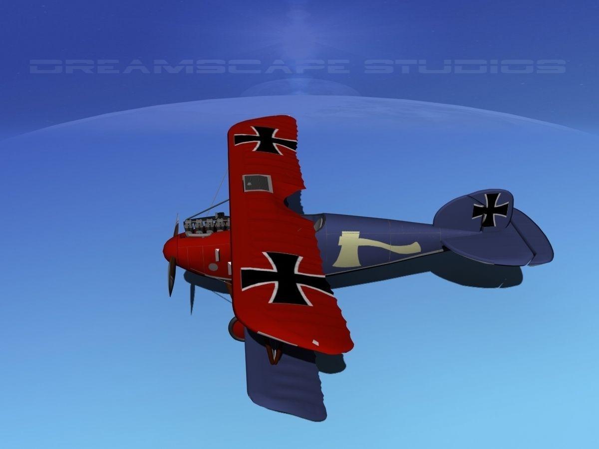 Albatross DIII Fighter 3D model_9