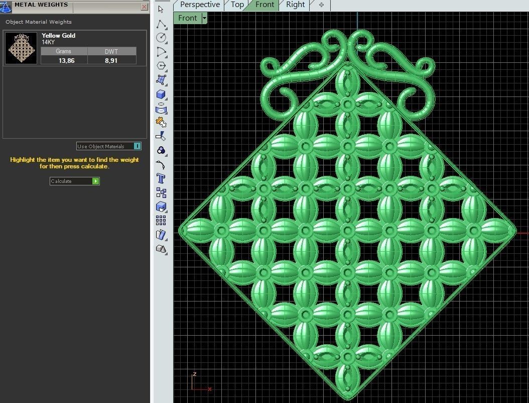 Pendant Flower Cross Panel  3D print model_29