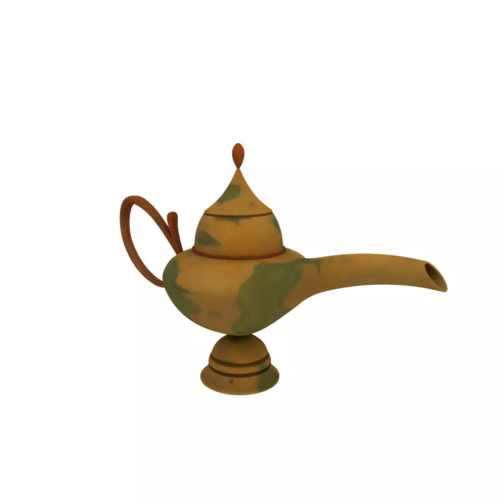 Genie lamp 3D model