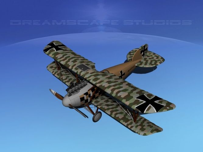 Albatross DIII Fighter 3D model
