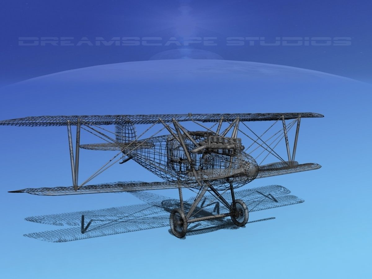 Albatross DIII Fighter 3D model_13