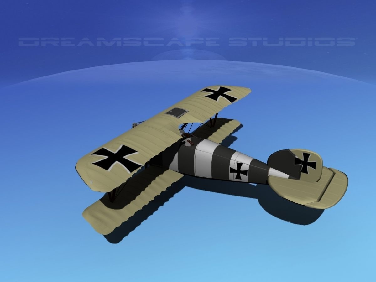 Albatross DIII Fighter 3D model_8
