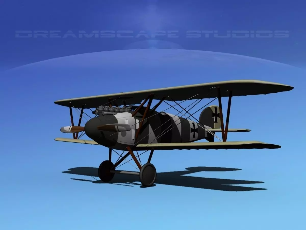 Albatross DIII Fighter 3D model_0