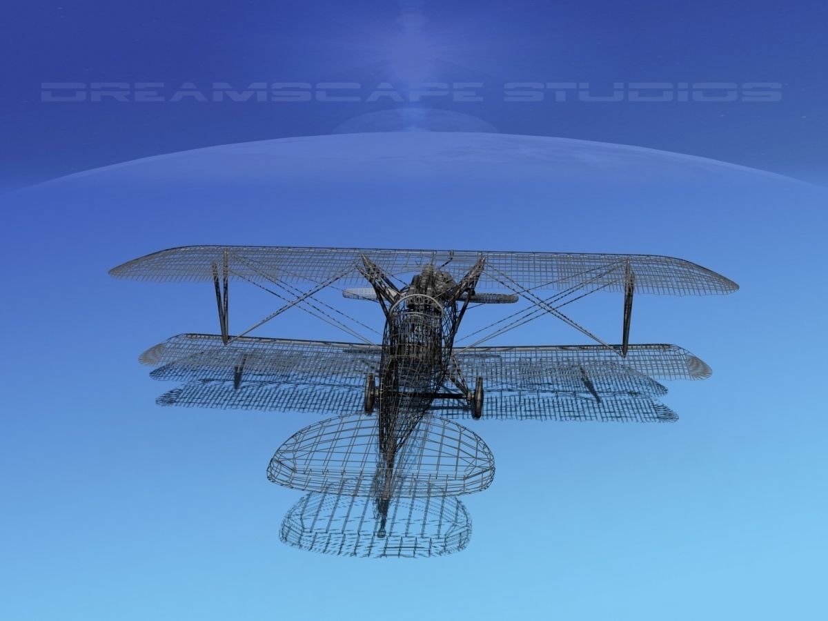 Albatross DIII Fighter 3D model_17