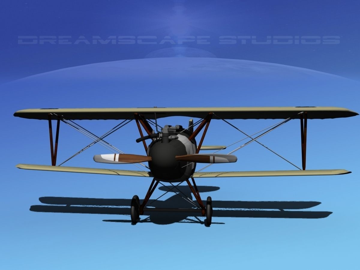 Albatross DIII Fighter 3D model_1