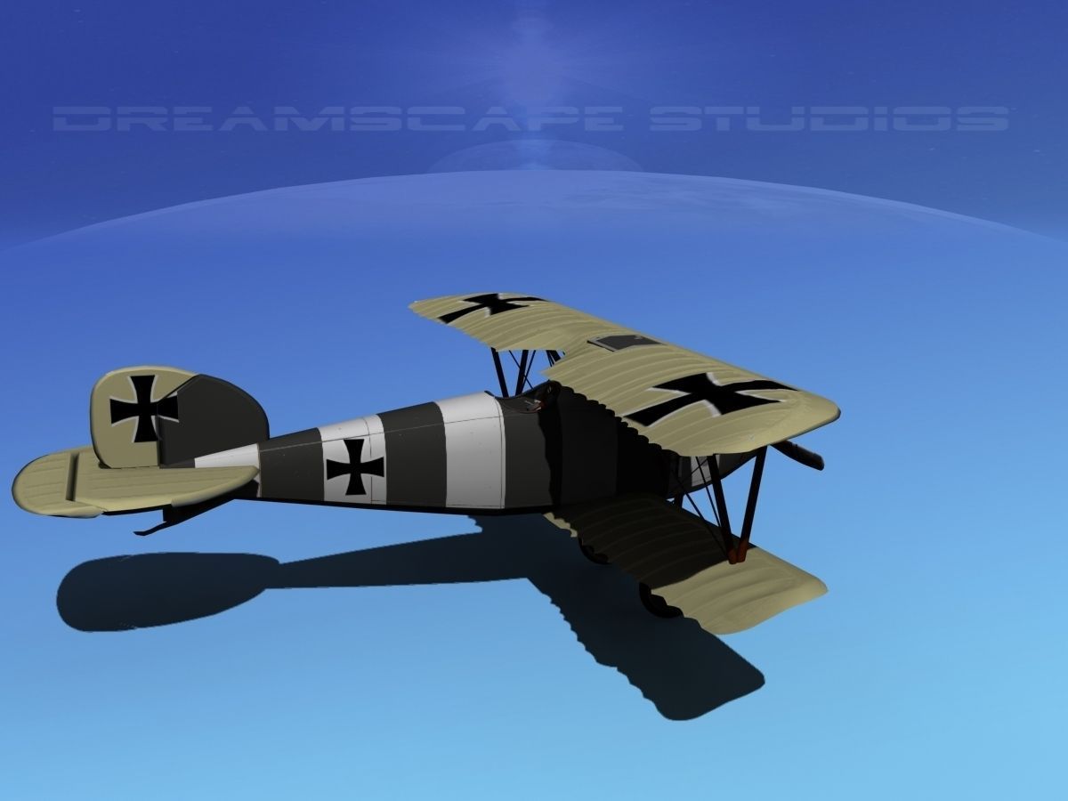 Albatross DIII Fighter 3D model_4