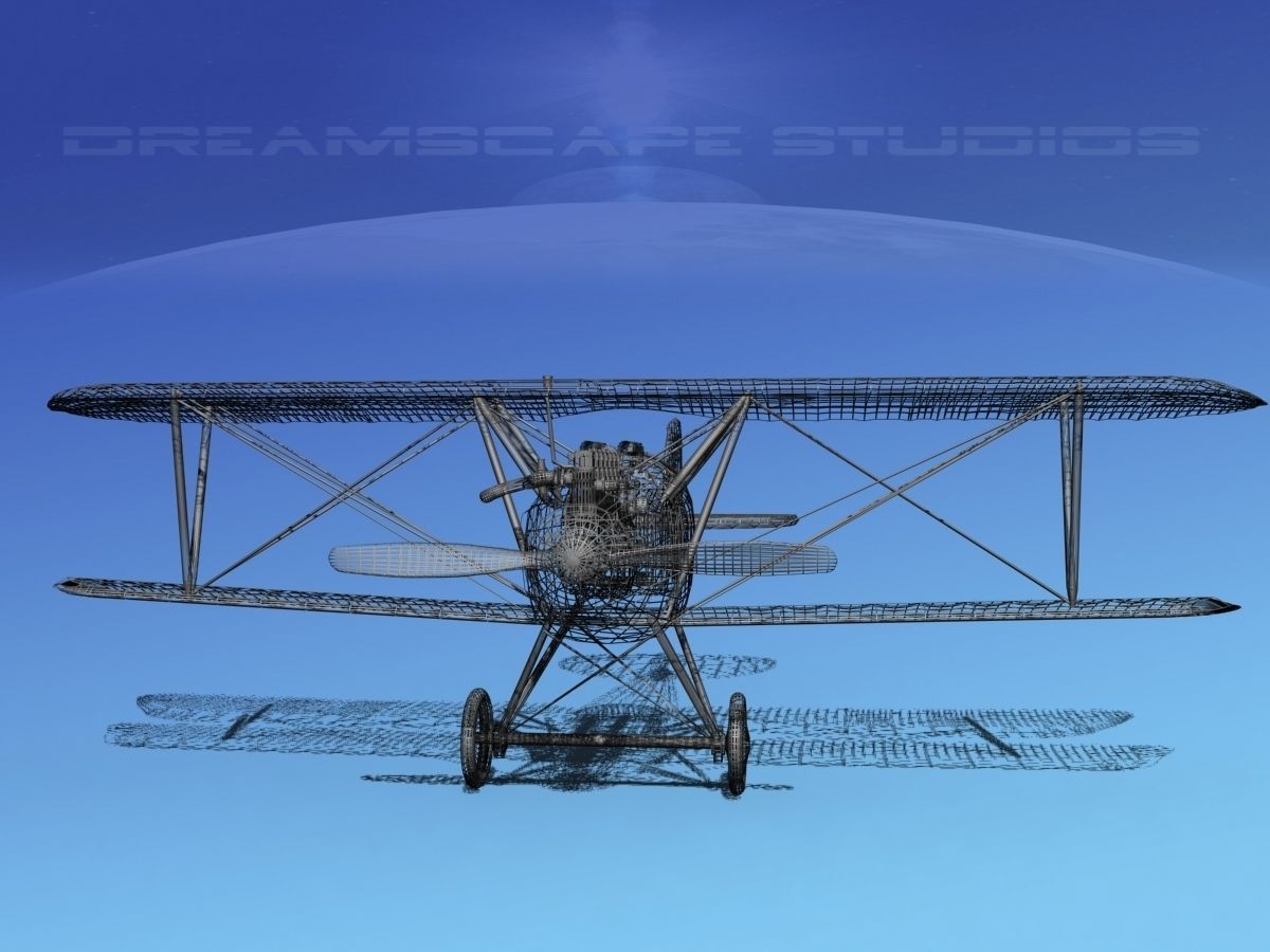 Albatross DIII Fighter 3D model_12