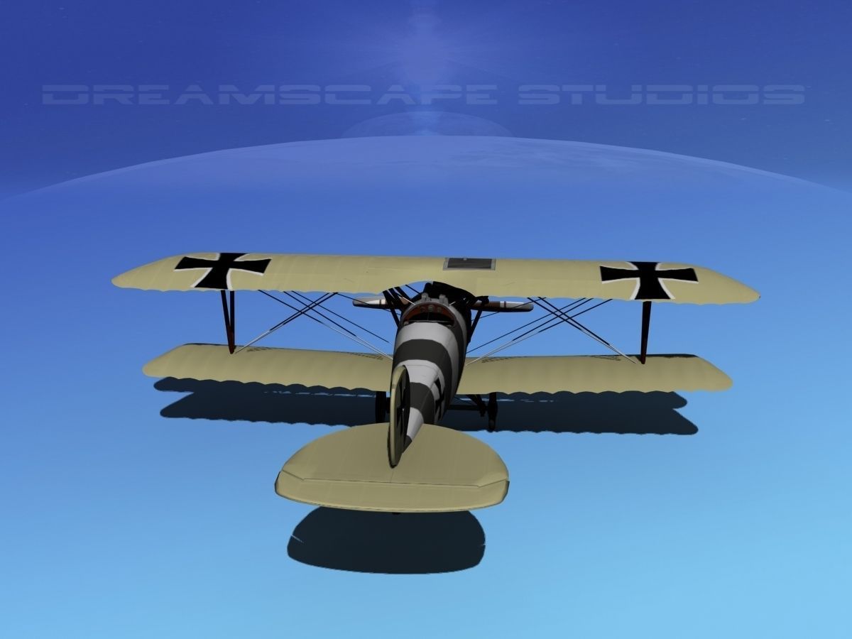 Albatross DIII Fighter 3D model_6