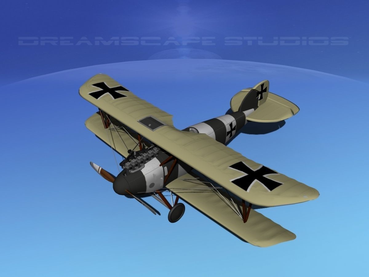 Albatross DIII Fighter 3D model_10