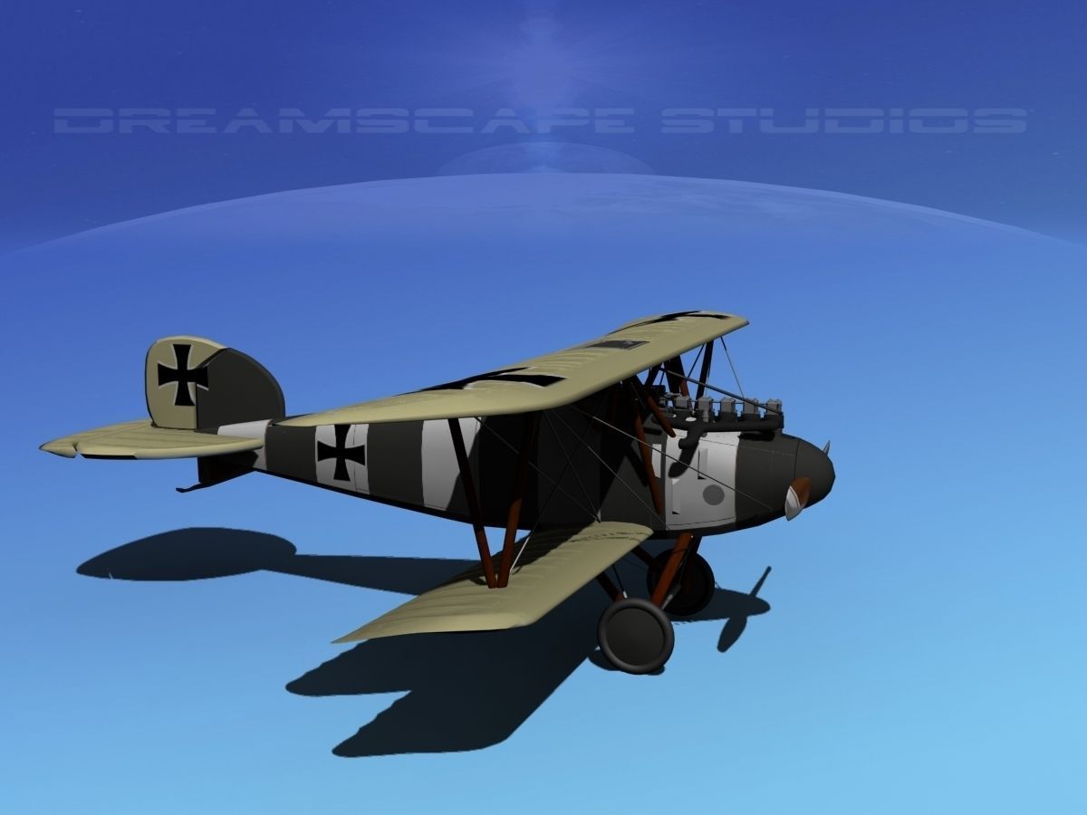 Albatross DIII Fighter 3D model_3