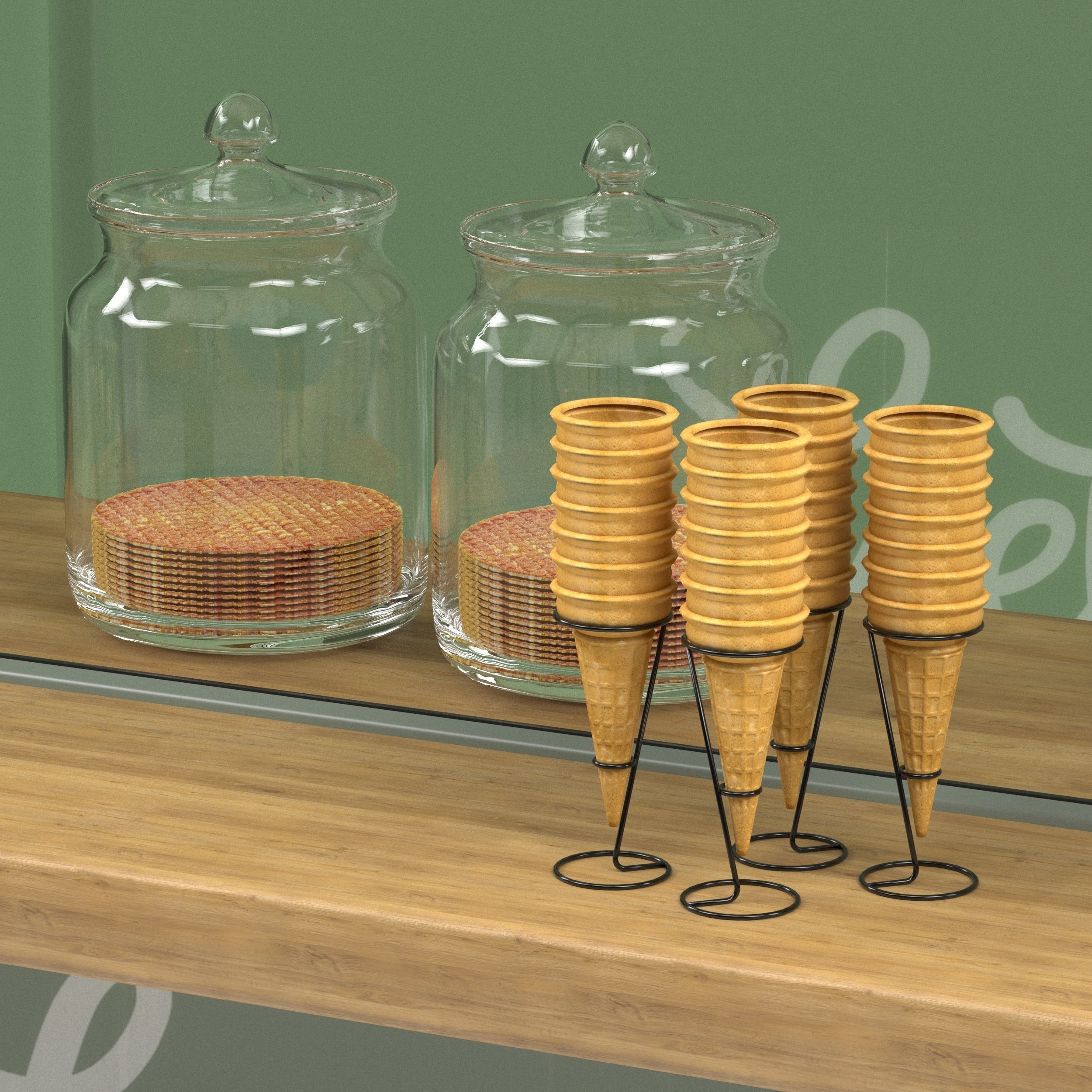 Ice cream truck 3D model_4