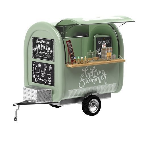 Ice cream truck 3D model