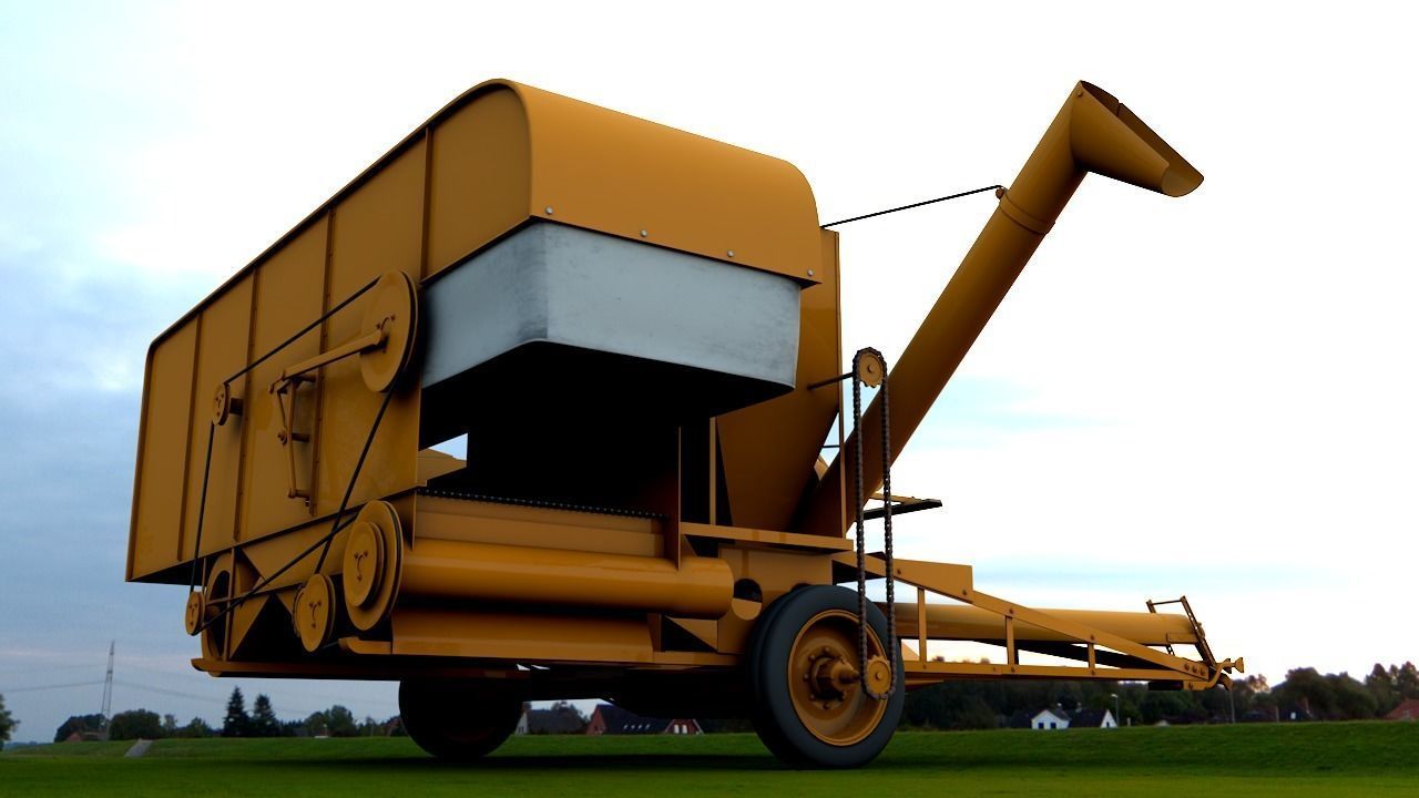 ALLIS CHALMERS 60 ALL CROP HARVESTER 1948 3D model_3