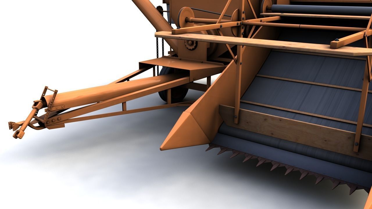 ALLIS CHALMERS 60 ALL CROP HARVESTER 1948 3D model_8