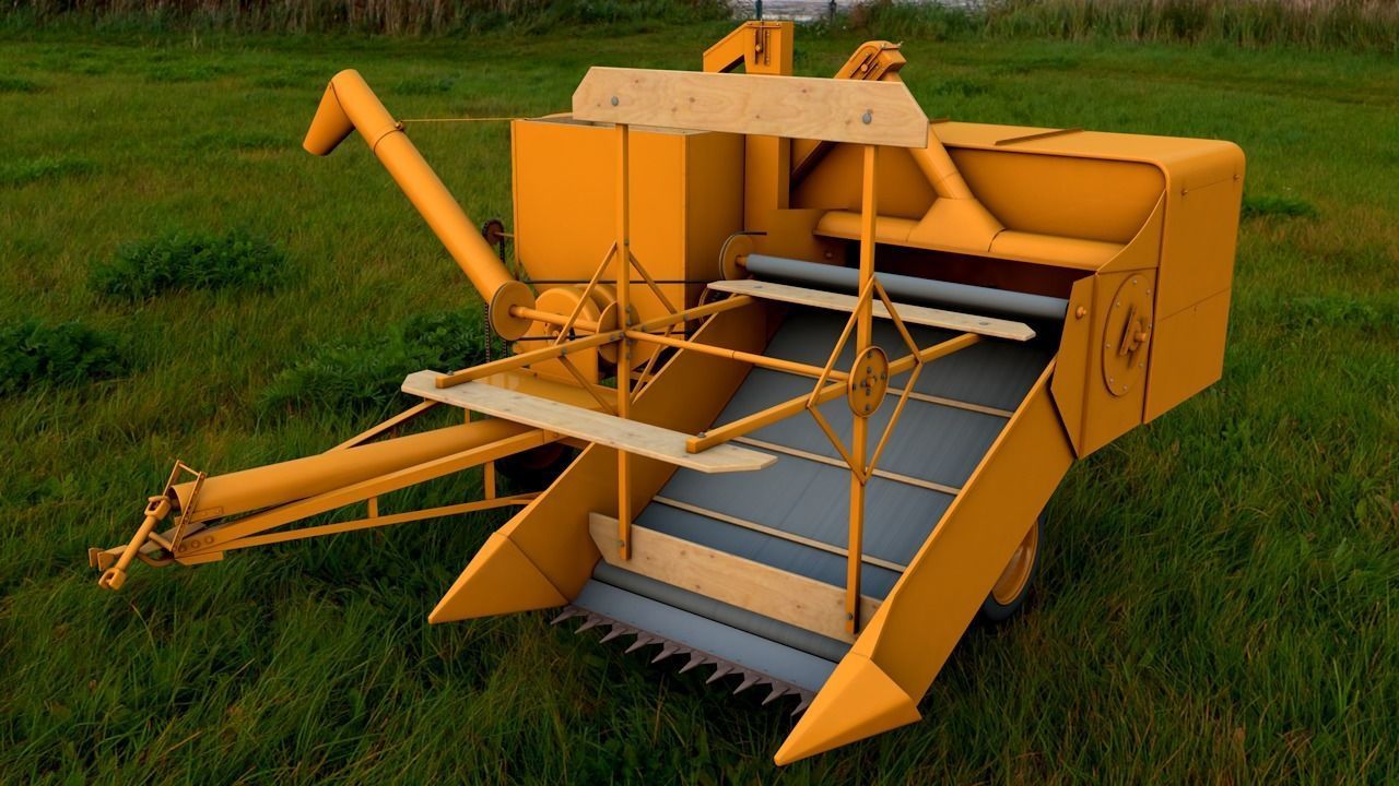 ALLIS CHALMERS 60 ALL CROP HARVESTER 1948 3D model_1