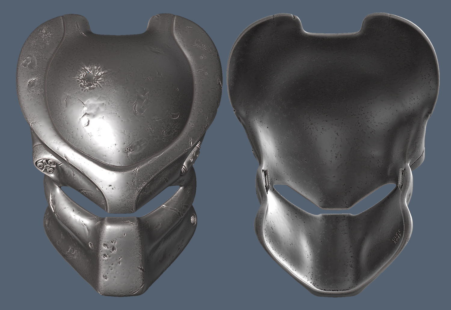 Screen accurate Jungle Hunter Predator Bio Mask from PREDATOR 3D print model_7