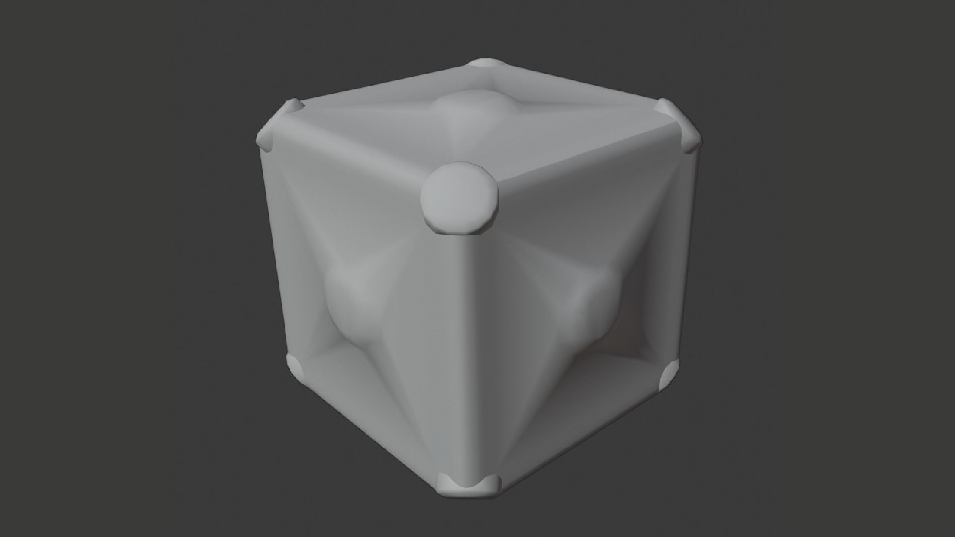 Cube shape ball rocket league 3D model_3