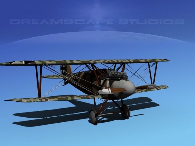 Albatross DIII Fighter 3D model