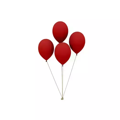 Red ballons 3D model