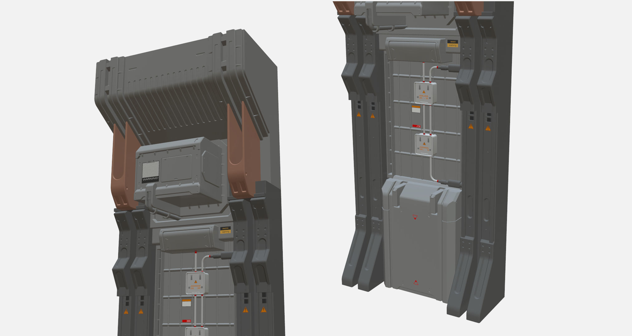 sci-fi Architecture kitbash 20 3D model_9