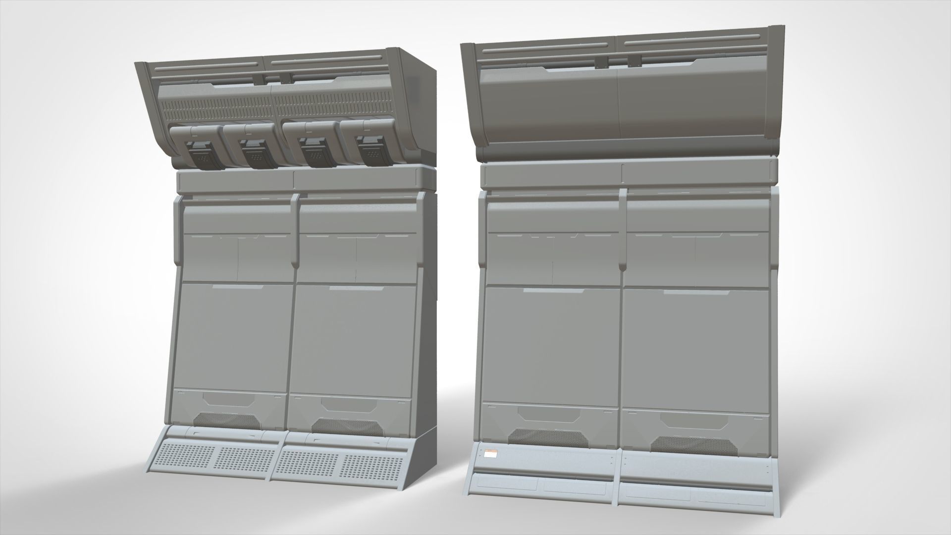 sci-fi Architecture kitbash 20 3D model_21