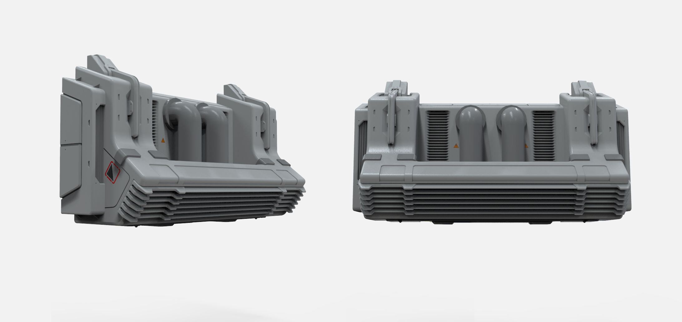 sci-fi Architecture kitbash 20 3D model_18