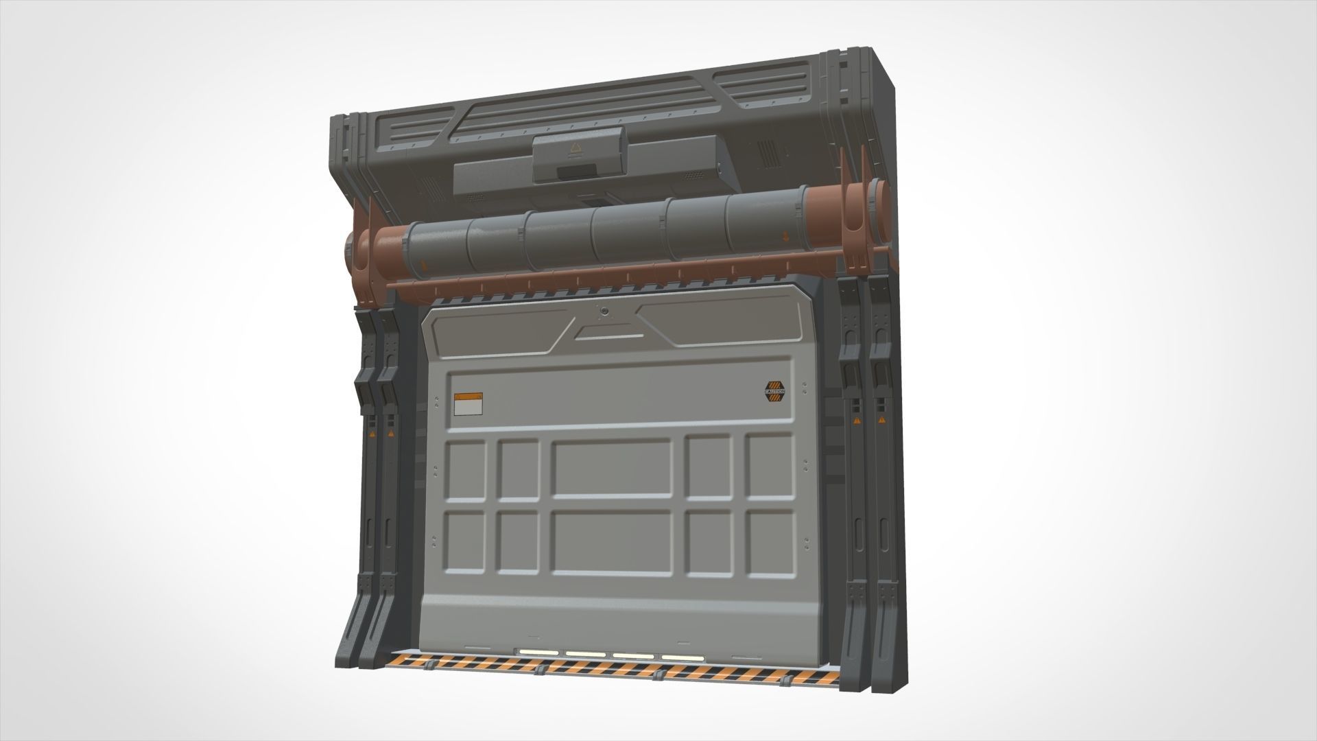 sci-fi Architecture kitbash 20 3D model_13