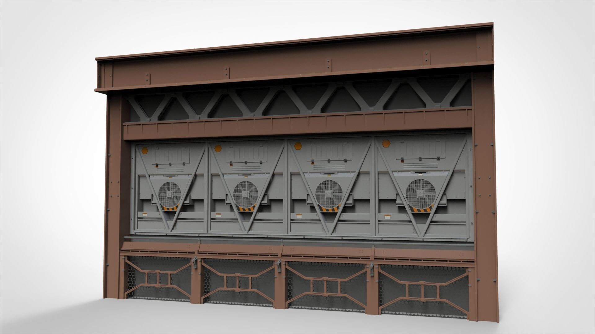 sci-fi Architecture kitbash 20 3D model_3