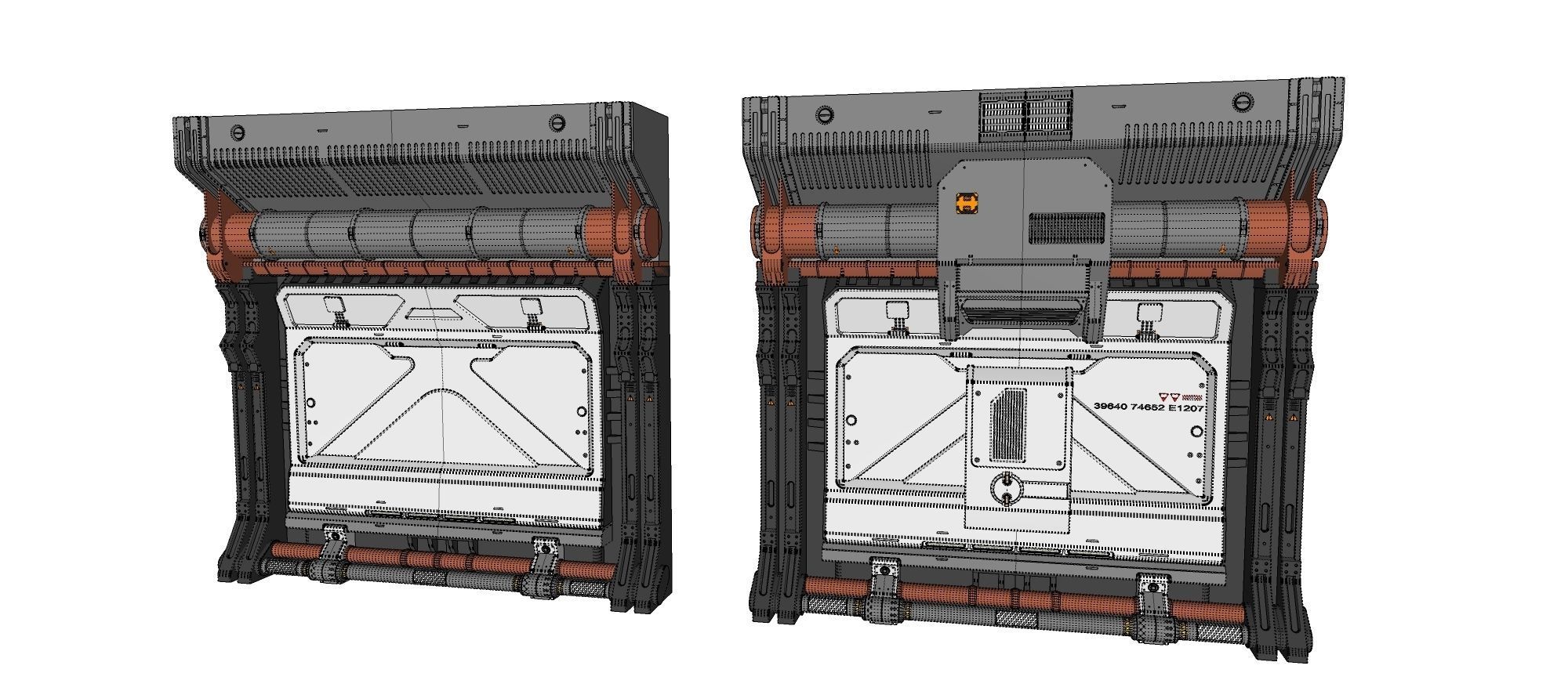 sci-fi Architecture kitbash 20 3D model_26