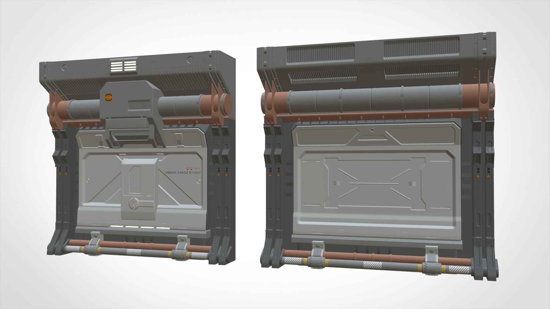 sci-fi Architecture kitbash 20 3D model_17