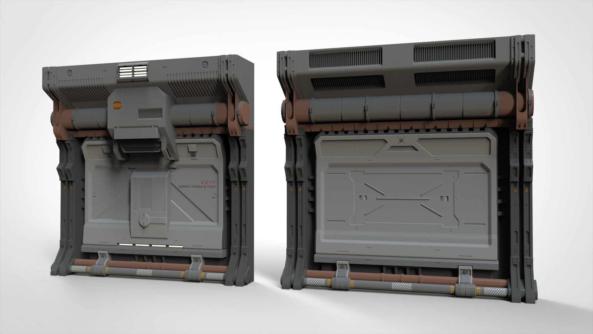 sci-fi Architecture kitbash 20 3D model_16