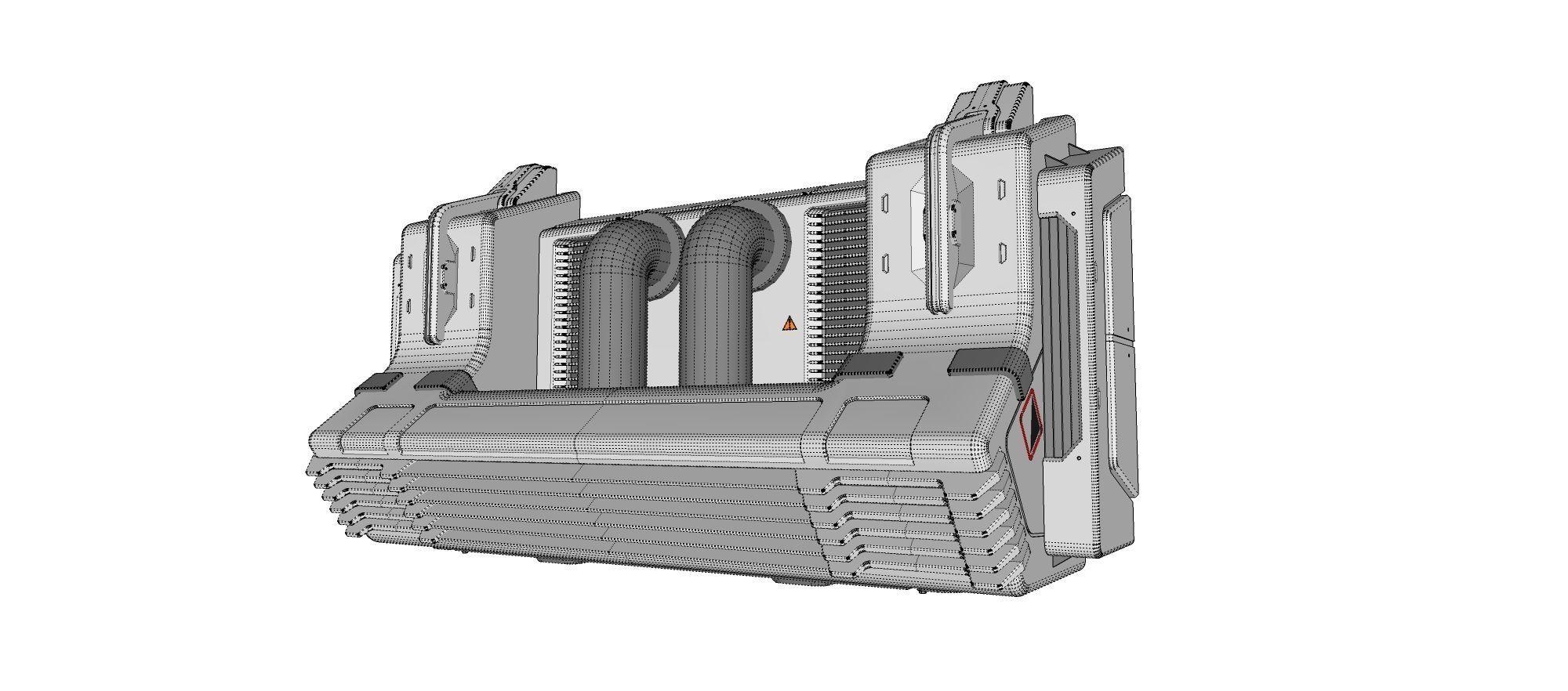 sci-fi Architecture kitbash 20 3D model_23